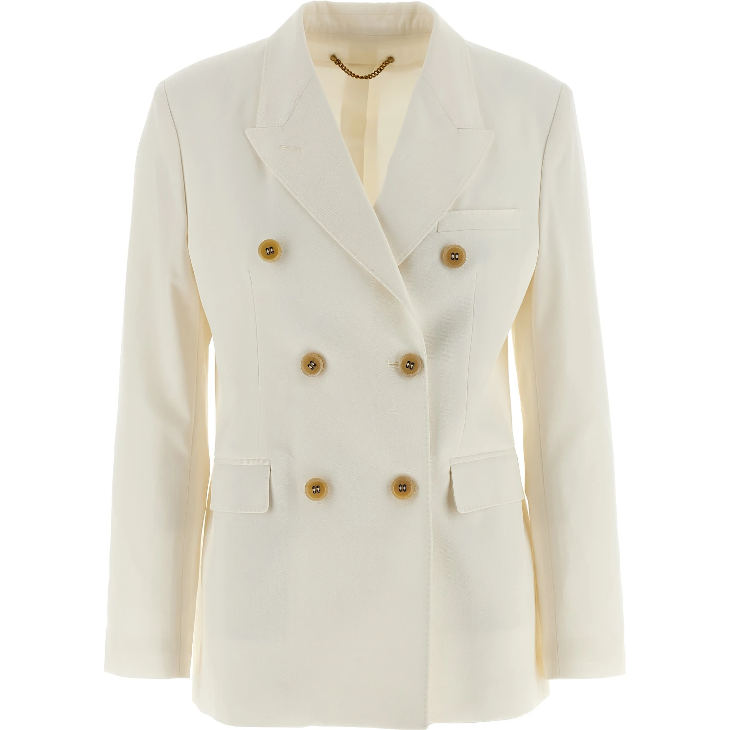 White Polyester Blazer