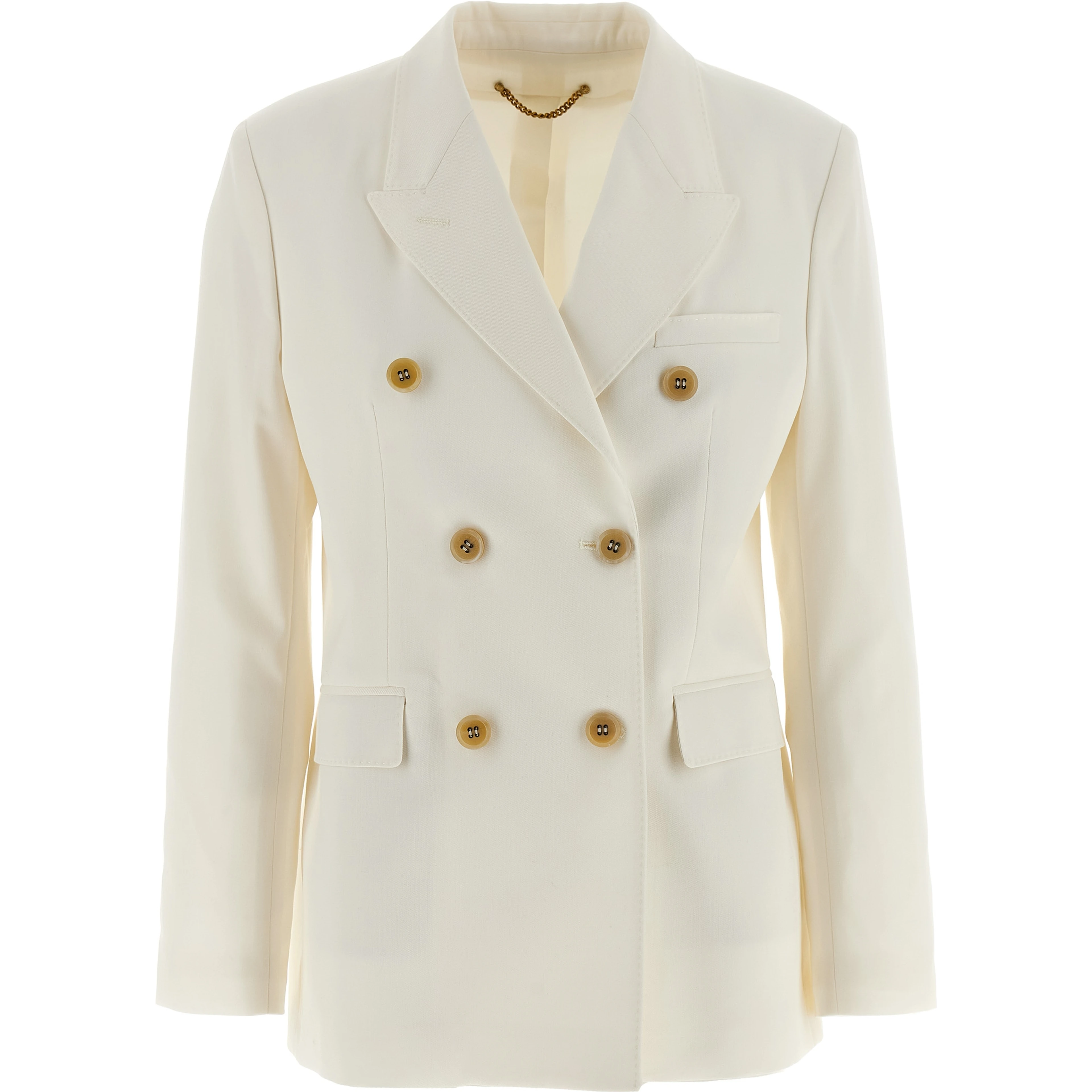 White Polyester Blazer