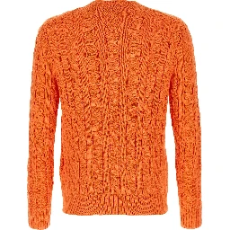 Orange Cotton Cardigan