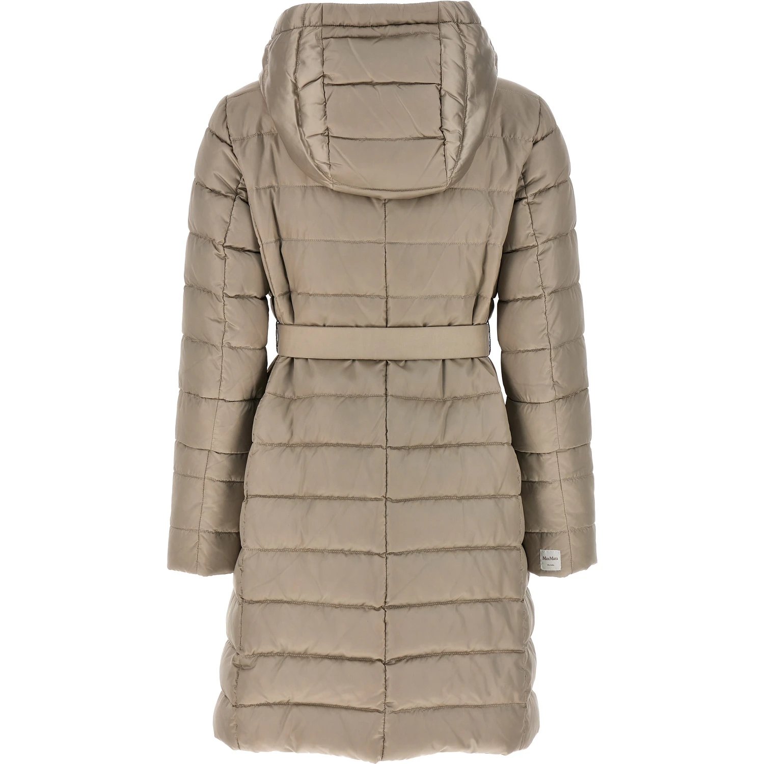 Beige Polyamide Full-Length Jacket