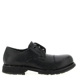 Black Bull Skin Slip-On Loafers