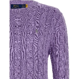 Purple Cotton Cardigan