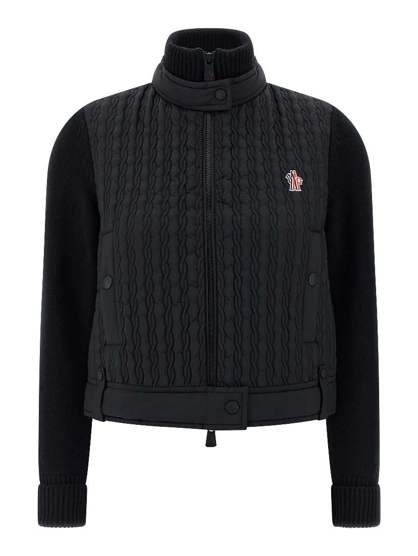 Black Polyamide Cardigan