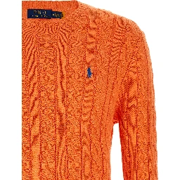 Orange Cotton Cardigan