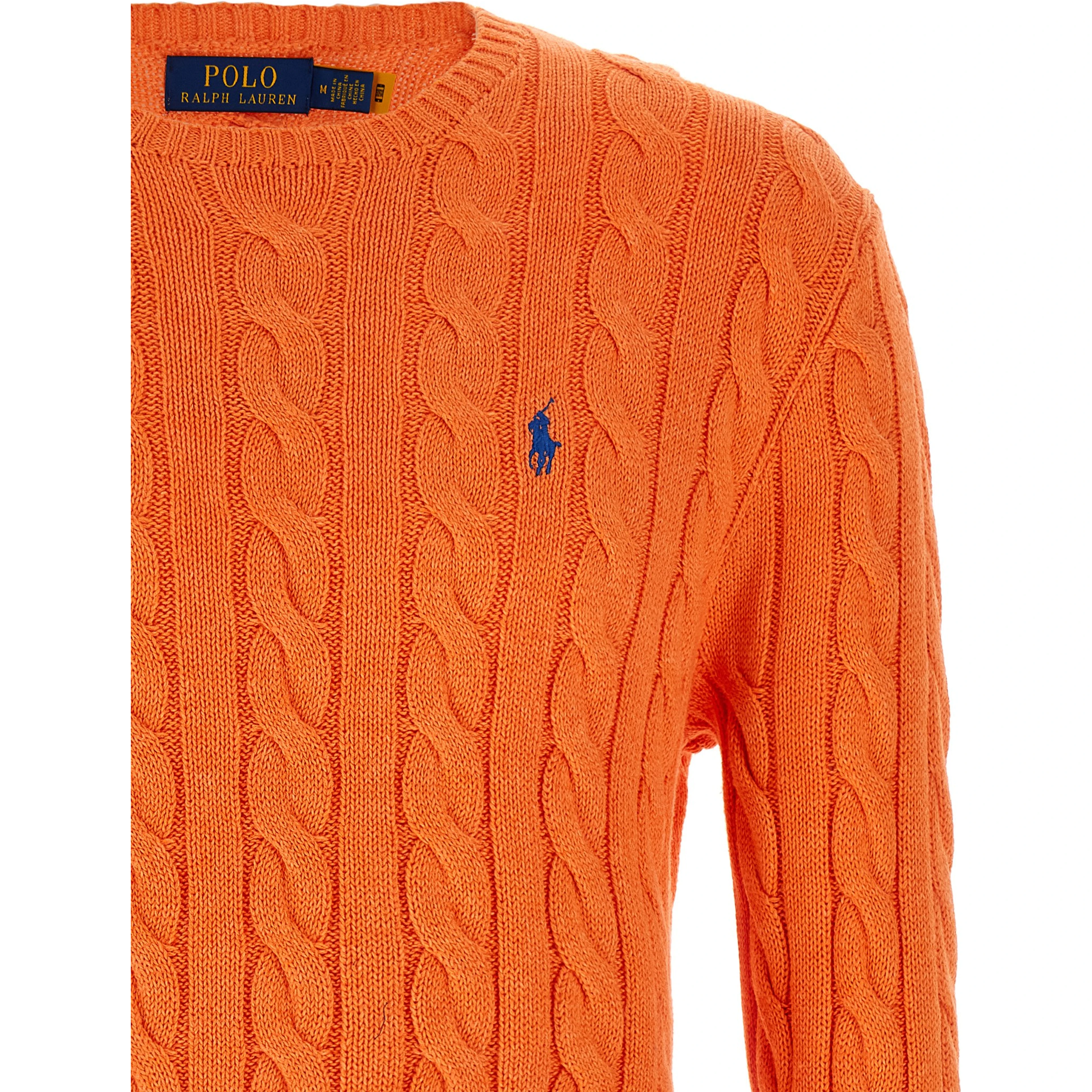 Orange Cotton Cardigan
