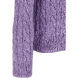 Purple Cotton Cardigan
