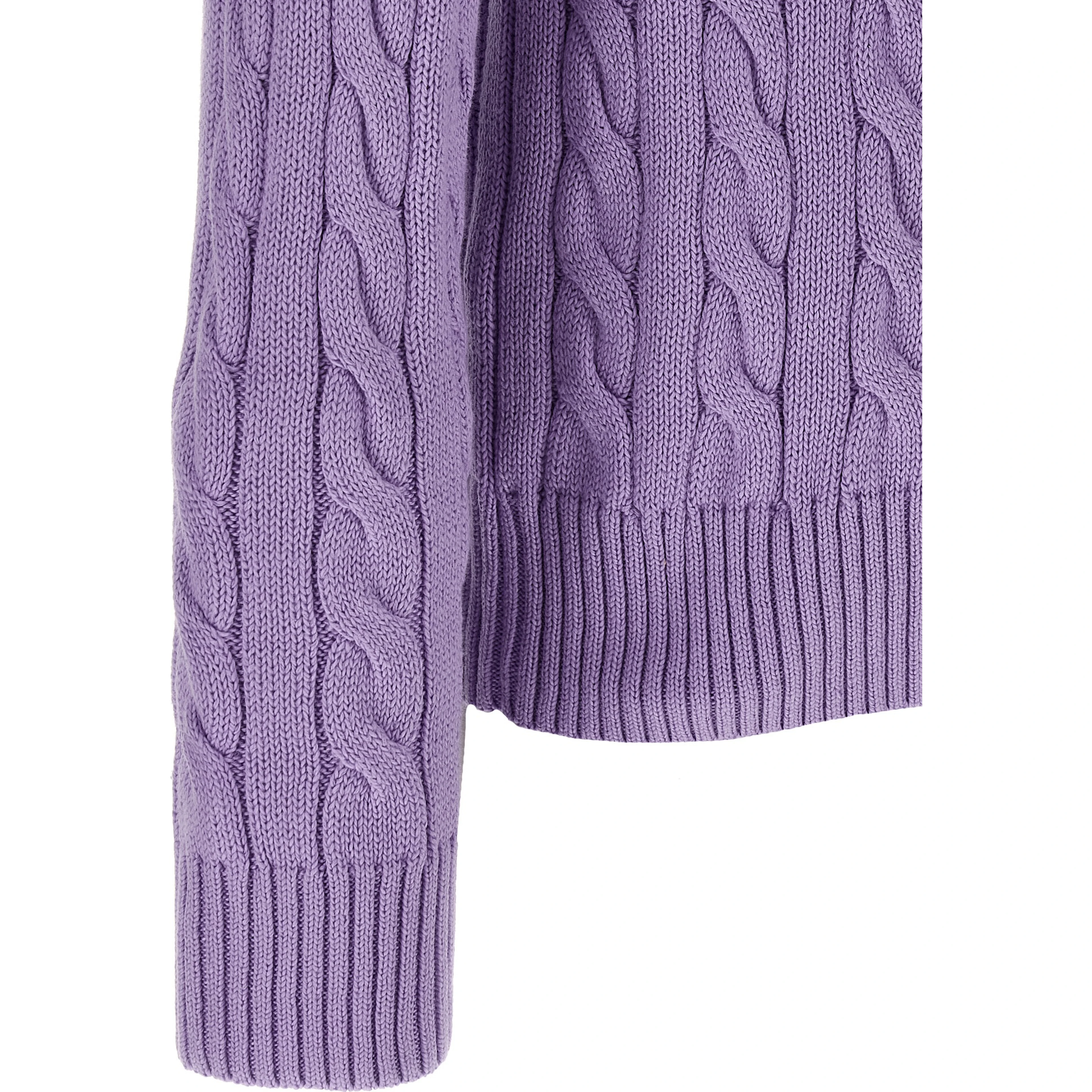 Purple Cotton Cardigan