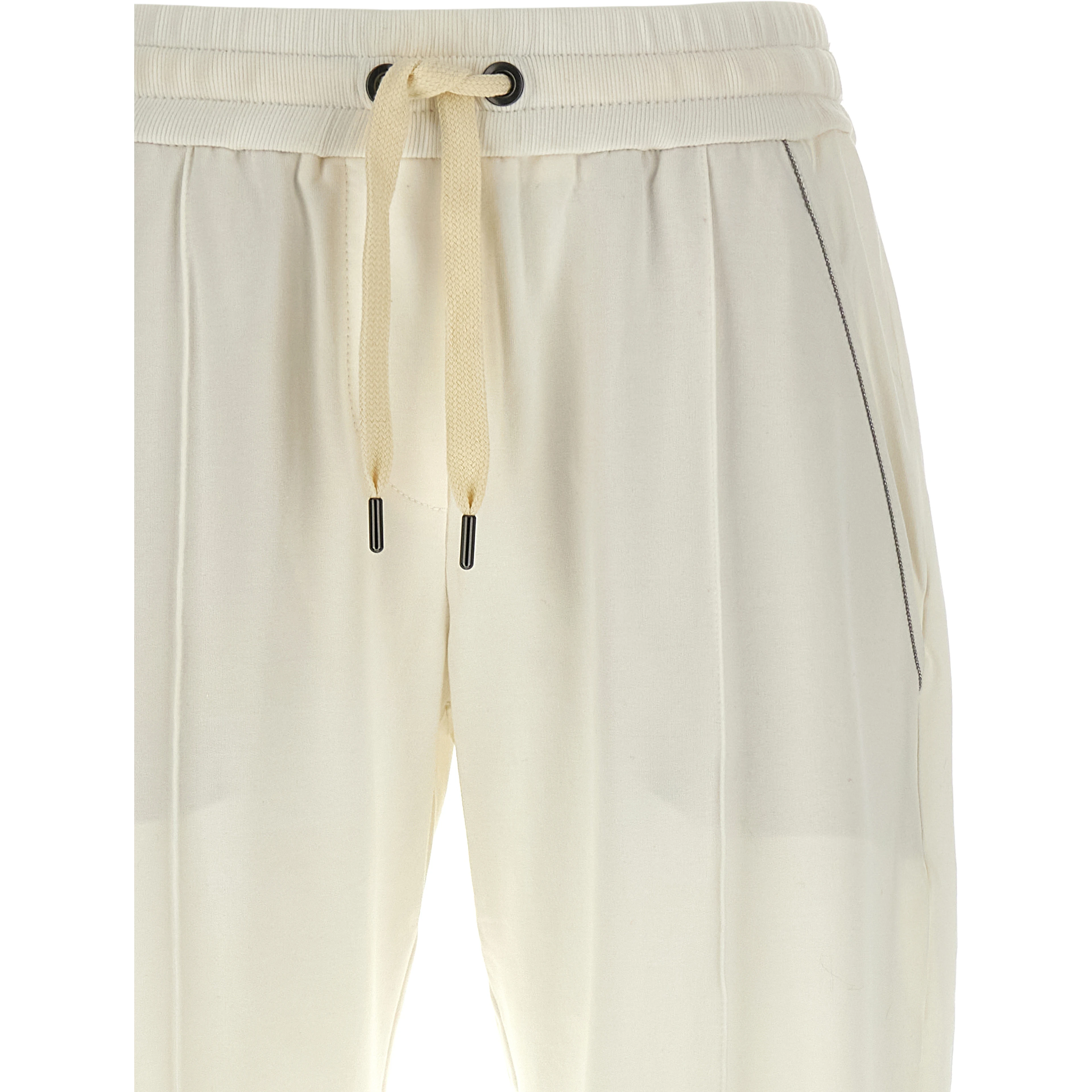 White Cotton Joggers (Workout Pants)