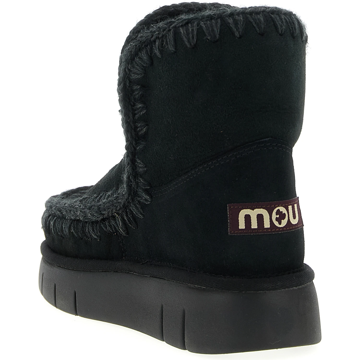 Black Lamb Leather Ankle Boots