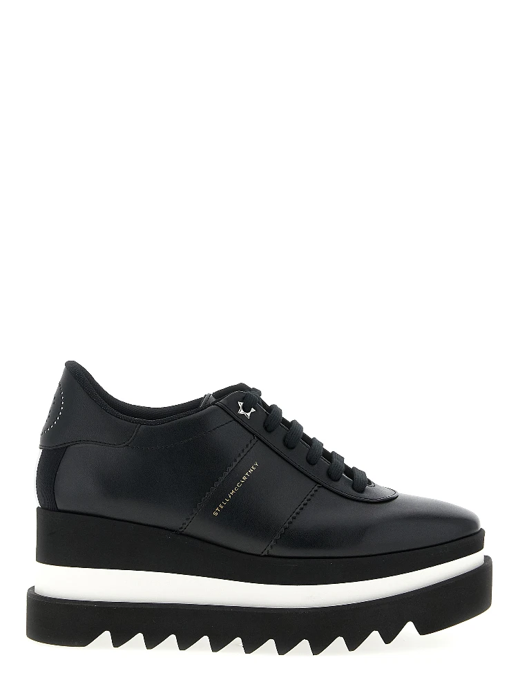 Black Polyethylene Wedge Sandals