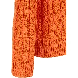 Orange Cotton Cardigan