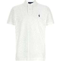 White Cotton Polo Shirt