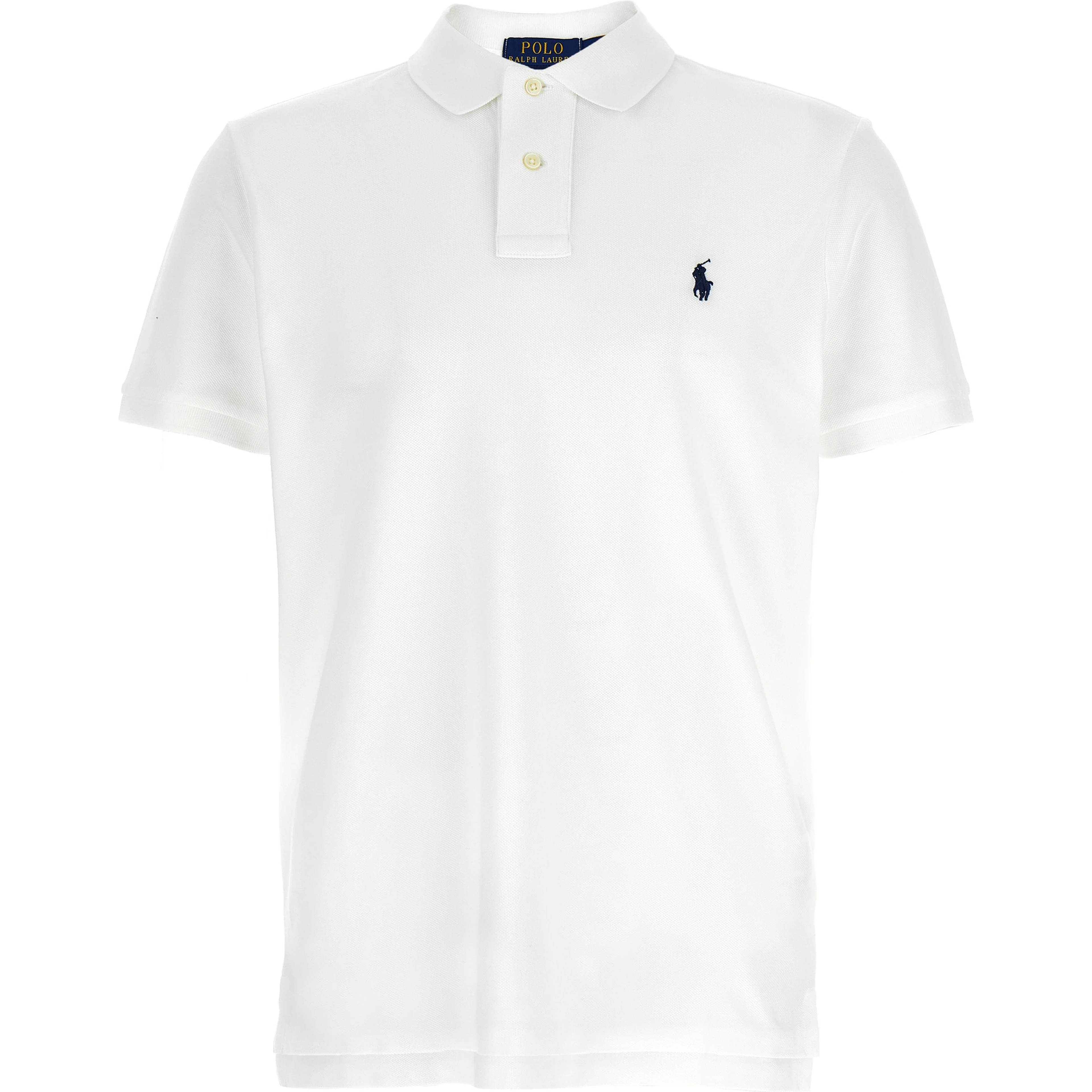 White Cotton Polo Shirt