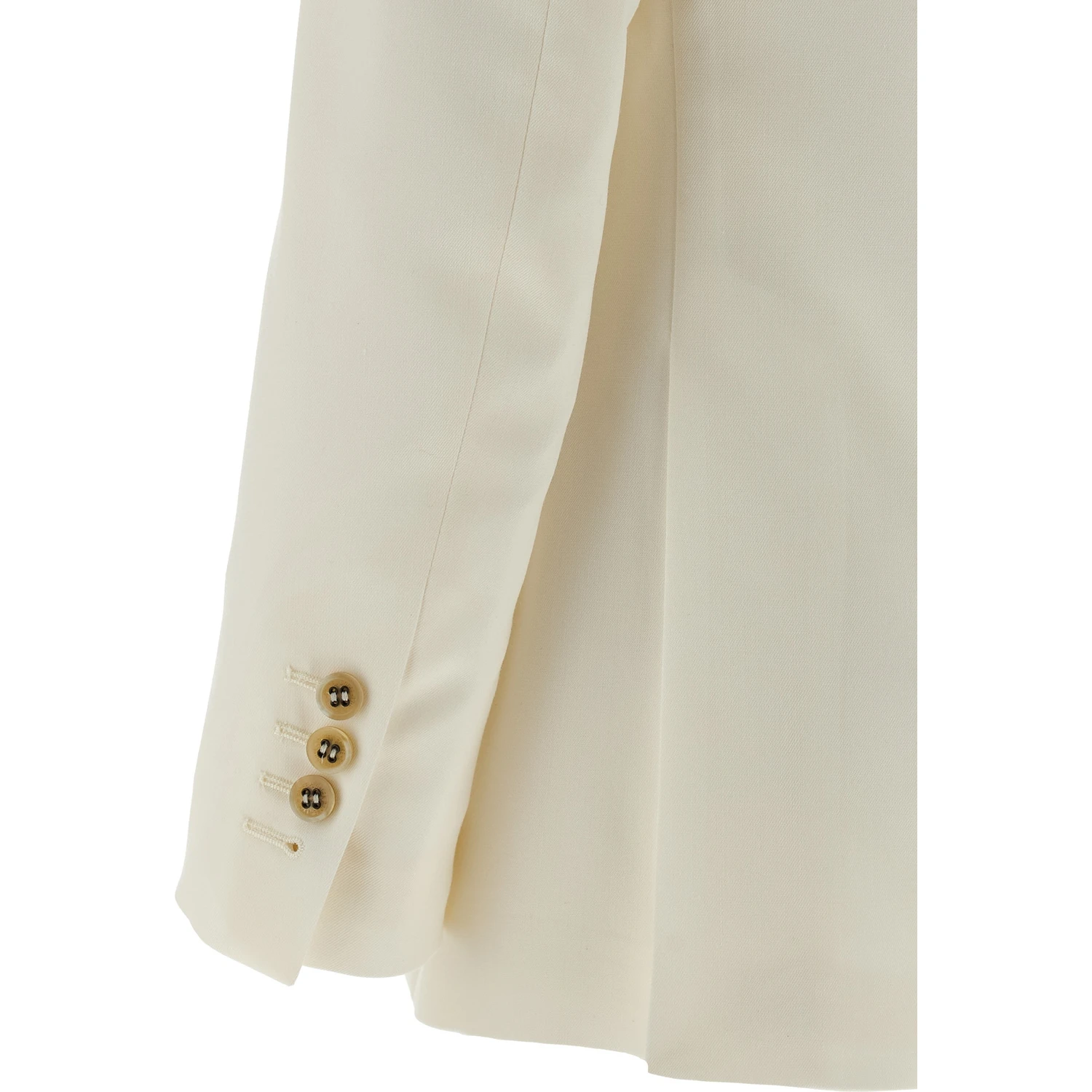 White Polyester Blazer