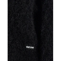 Black Alpaca Leather Cardigan