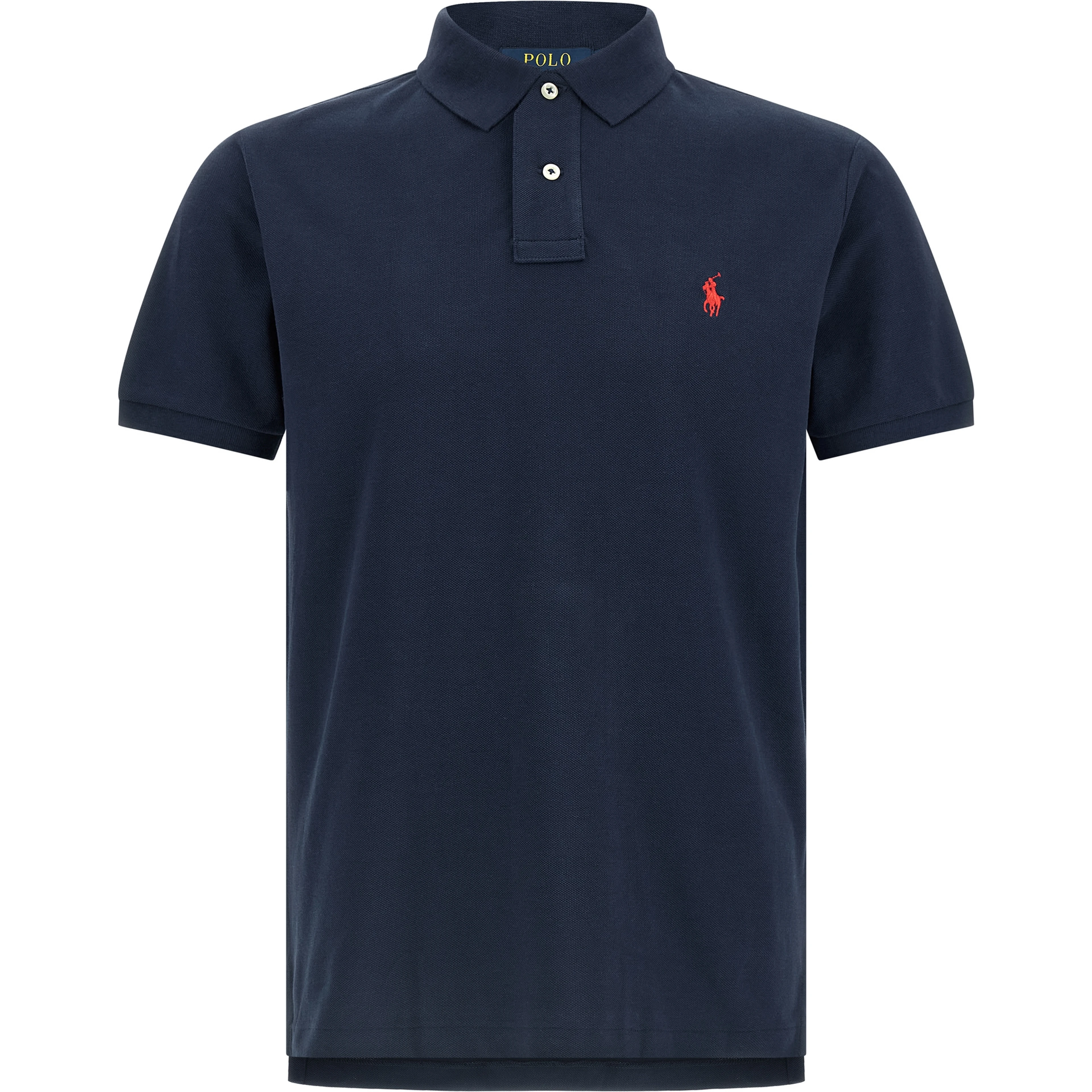 Blue Cotton Polo Shirt