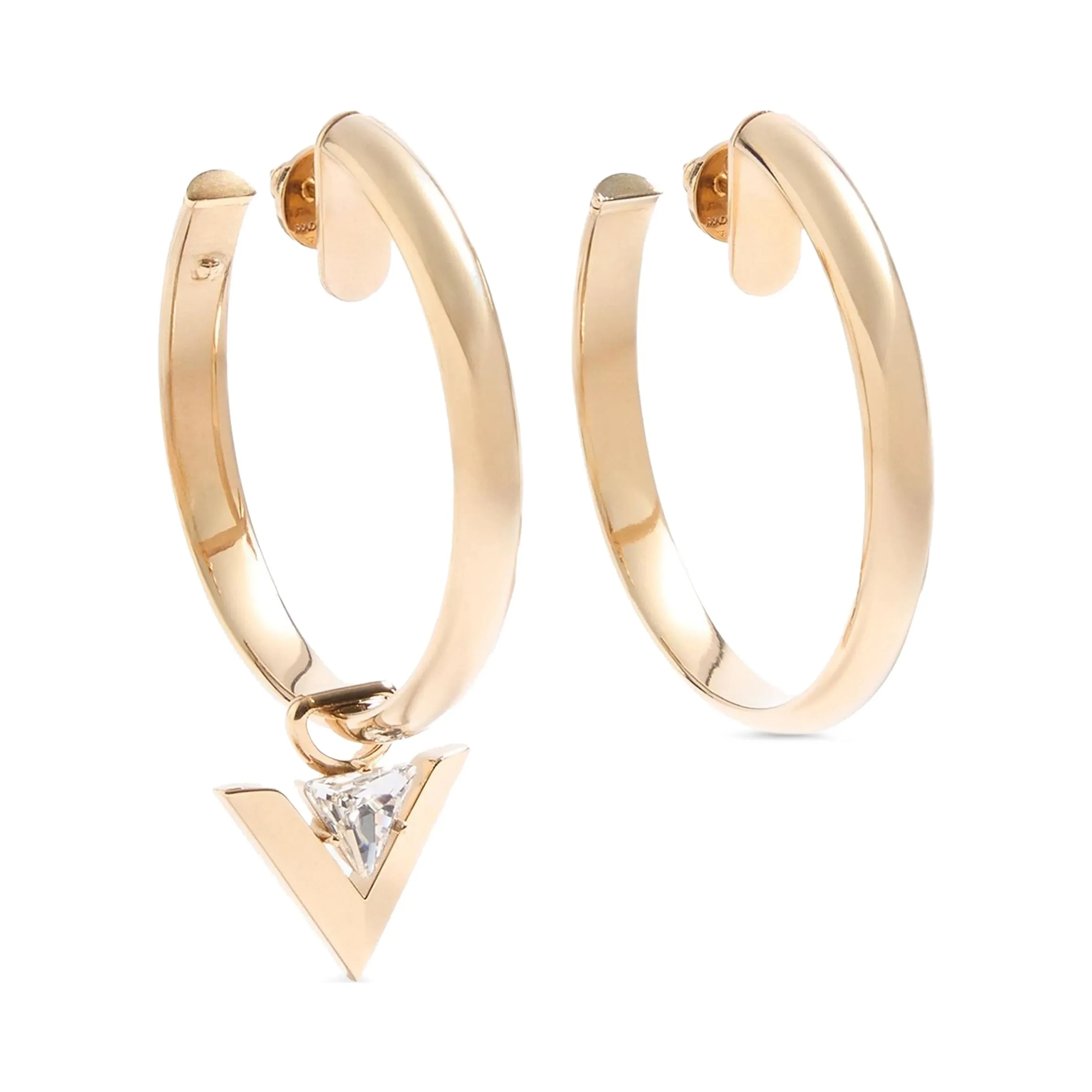 Gold Brass Earrings