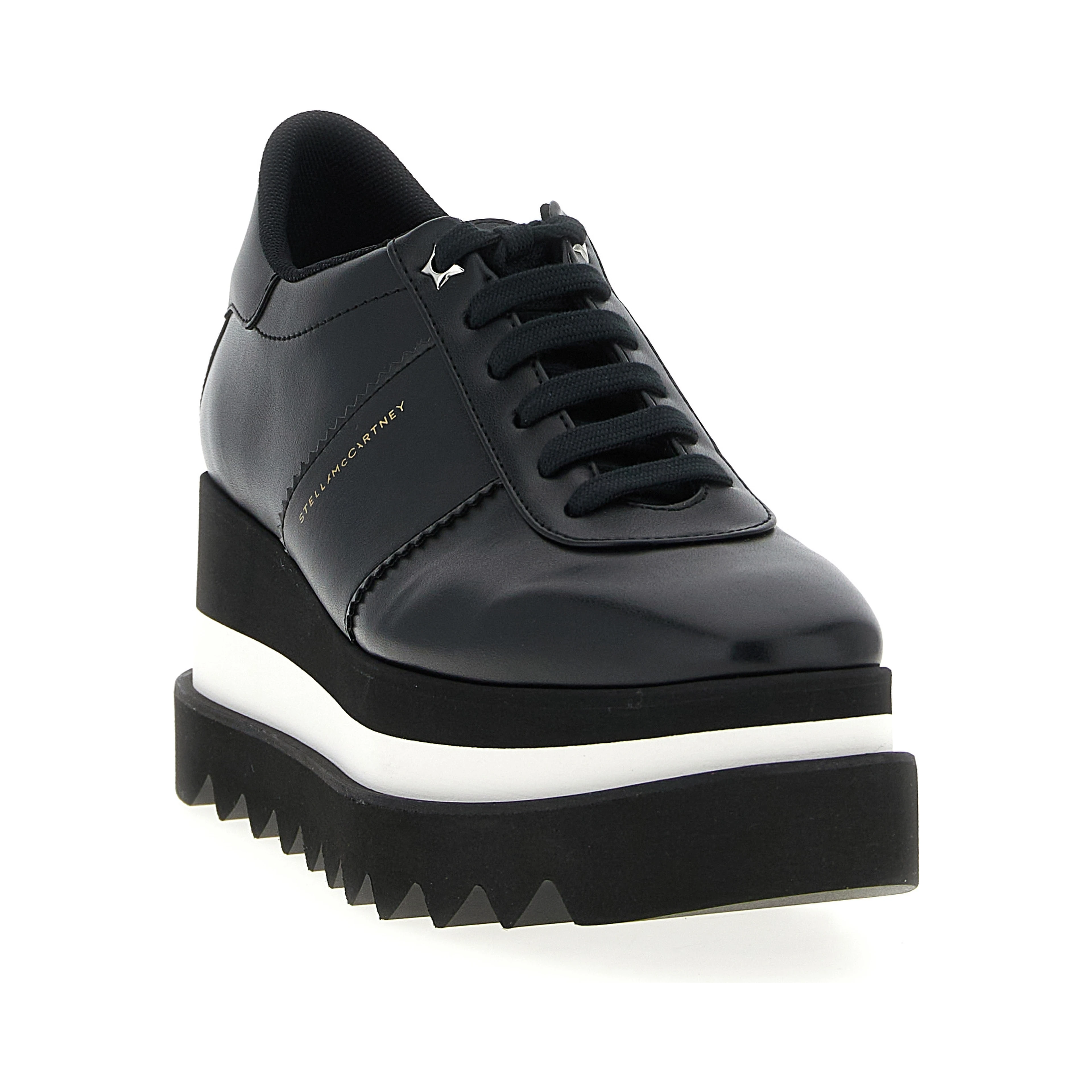 Black Polyethylene Wedge Sandals