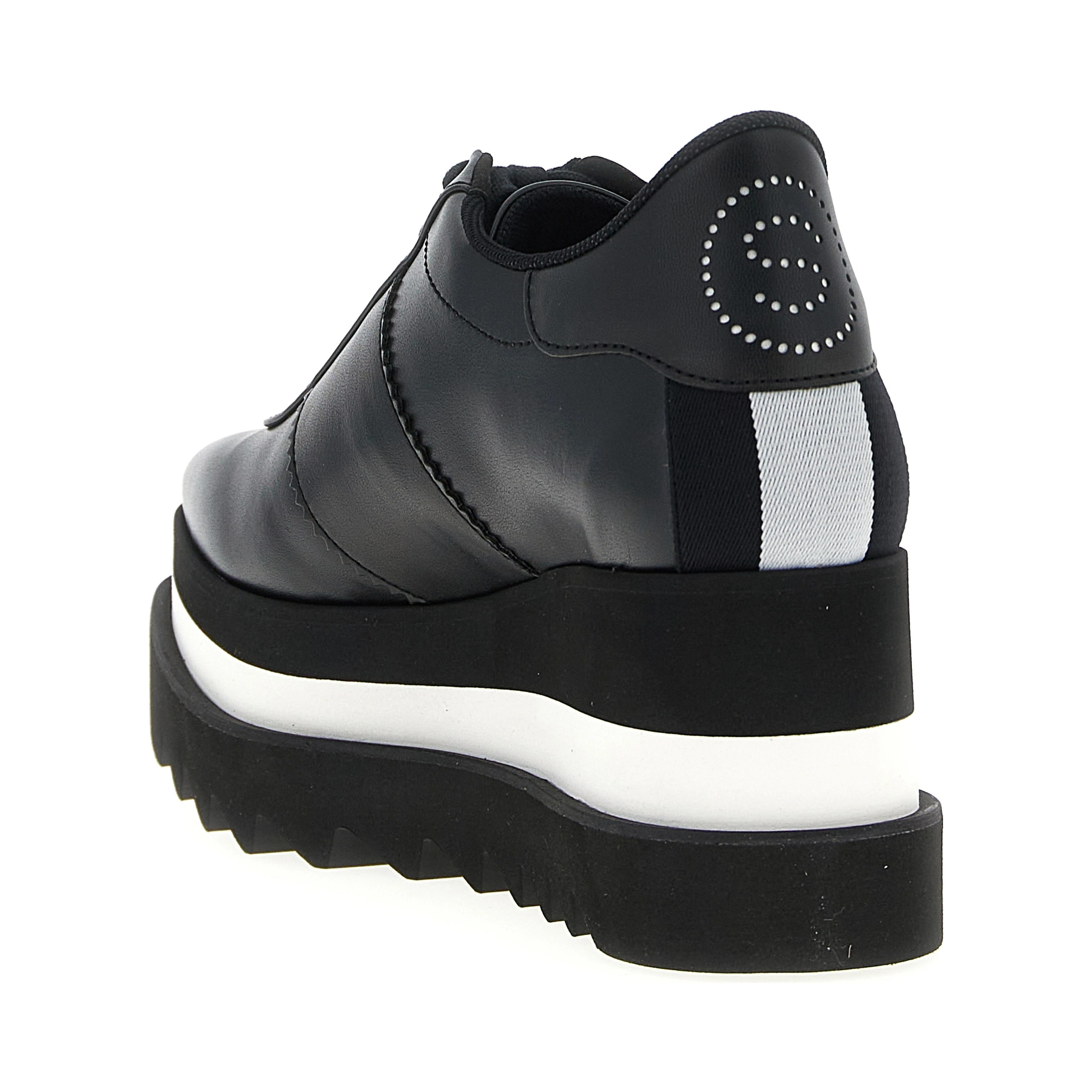 Black Polyethylene Wedge Sandals