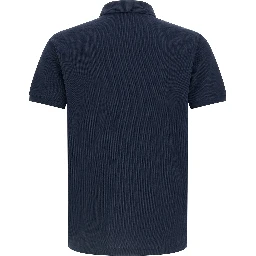 Blue Cotton Polo Shirt
