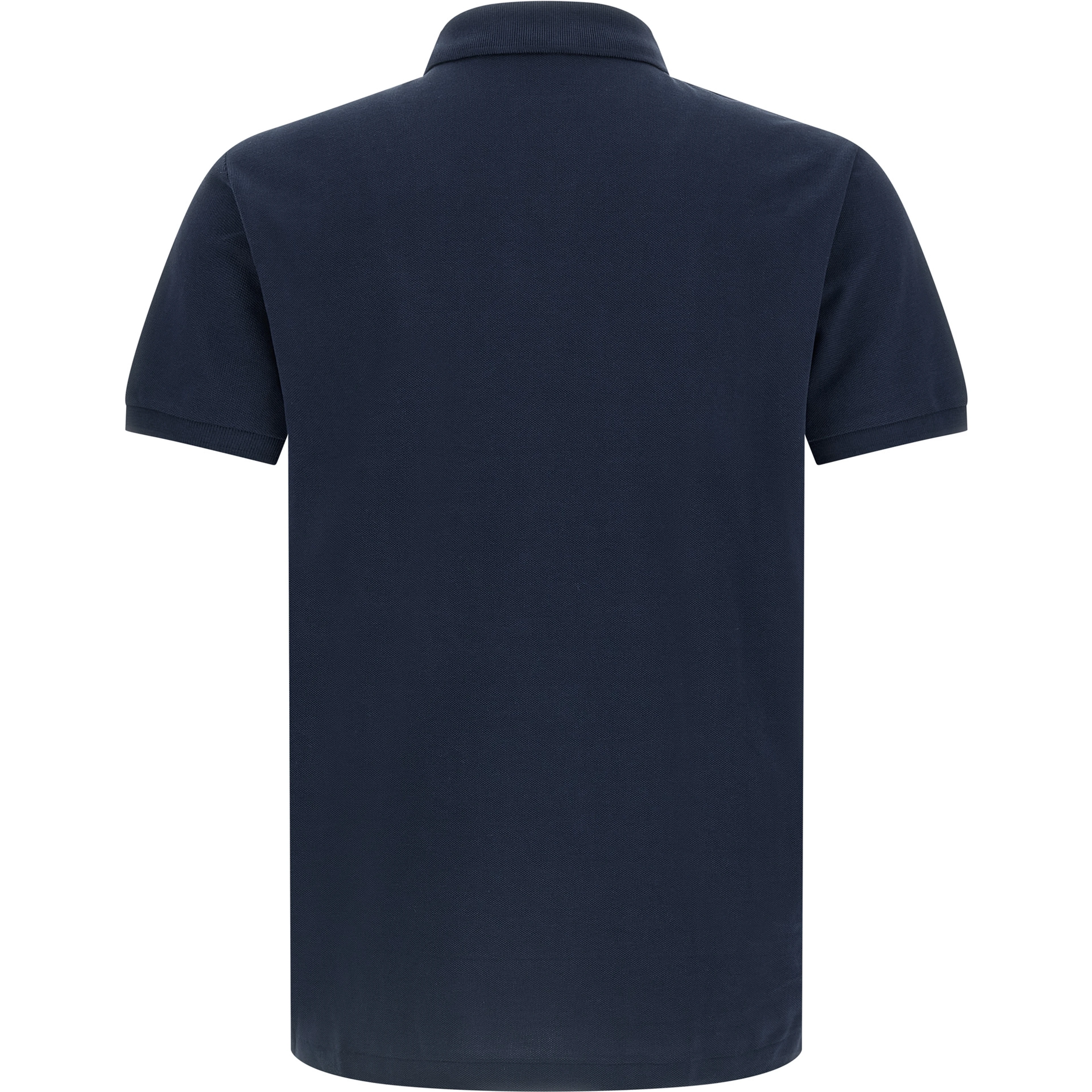 Blue Cotton Polo Shirt