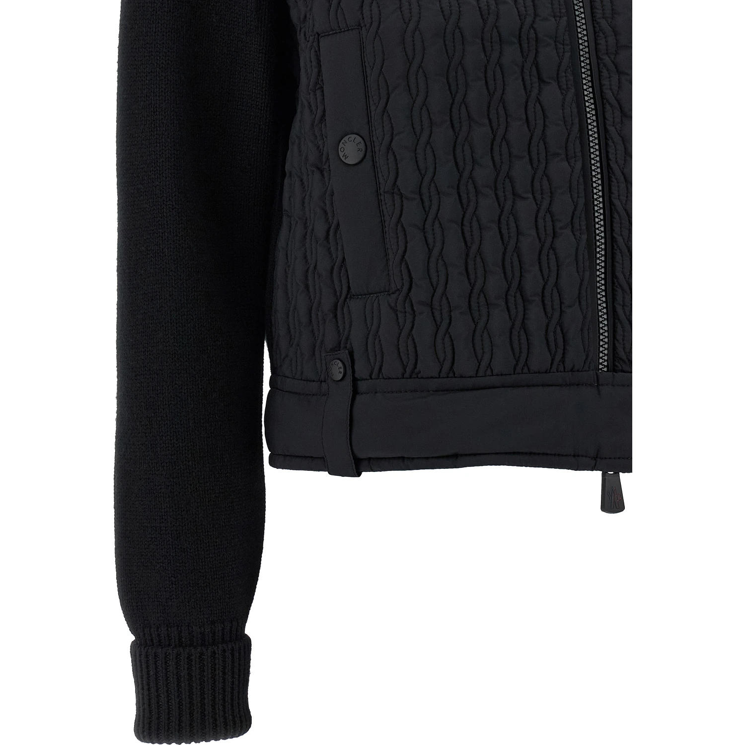 Black Polyamide Cardigan