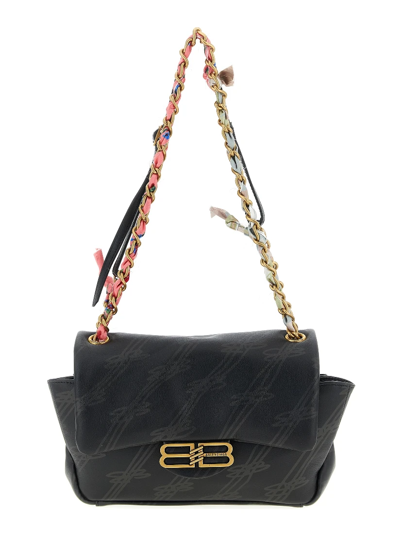Black Leather Shoulder Bag