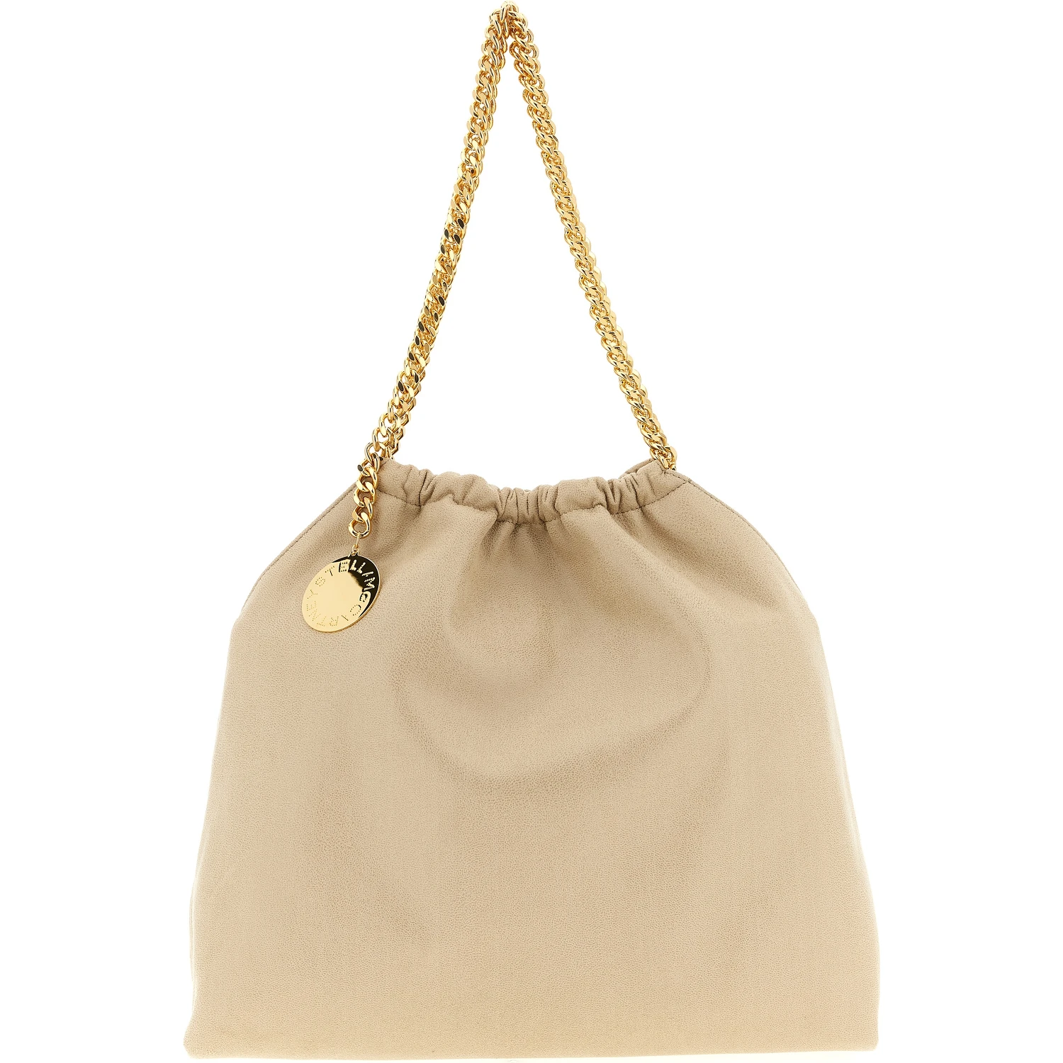 Beige Polyester Shoulder Bag