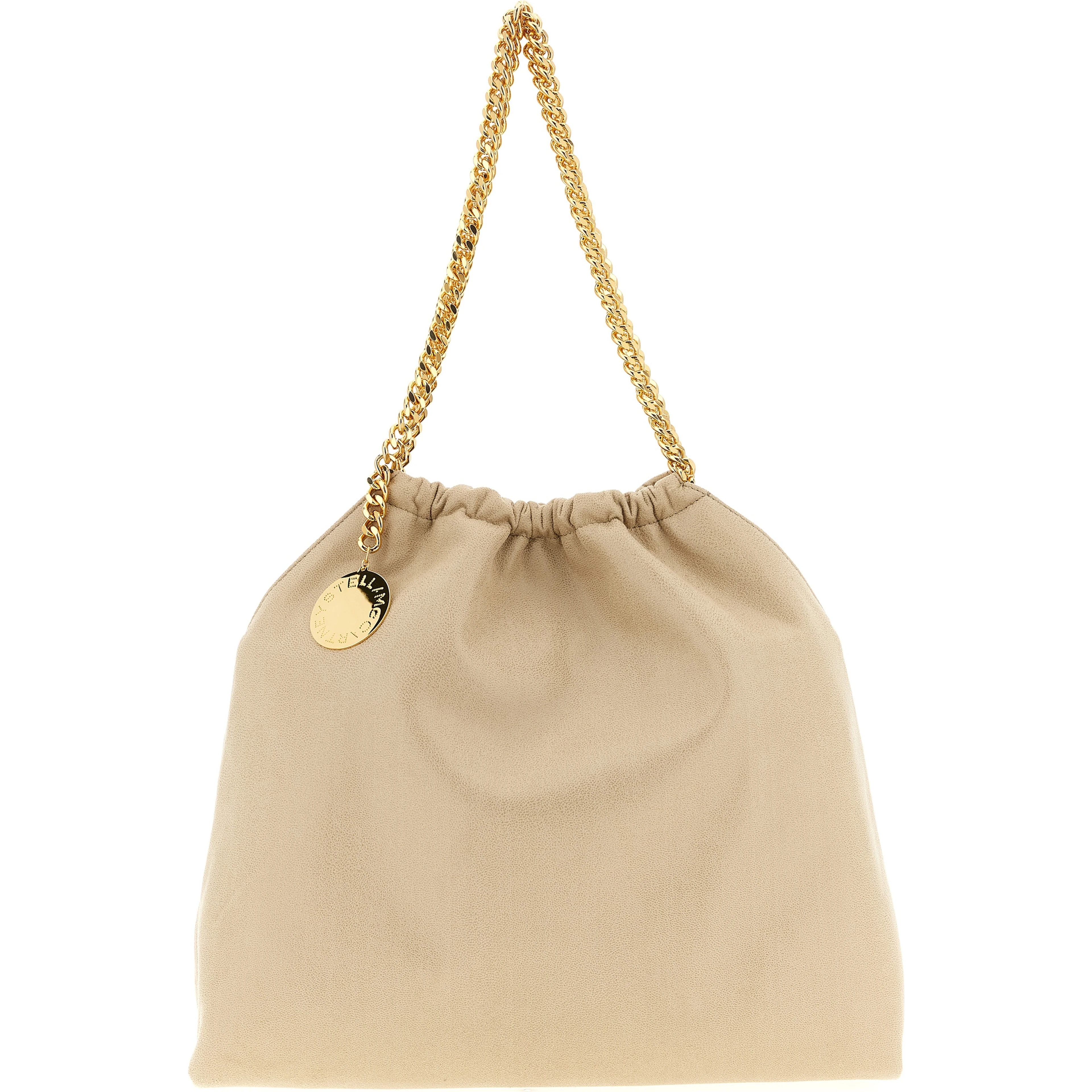 Beige Polyester Shoulder Bag