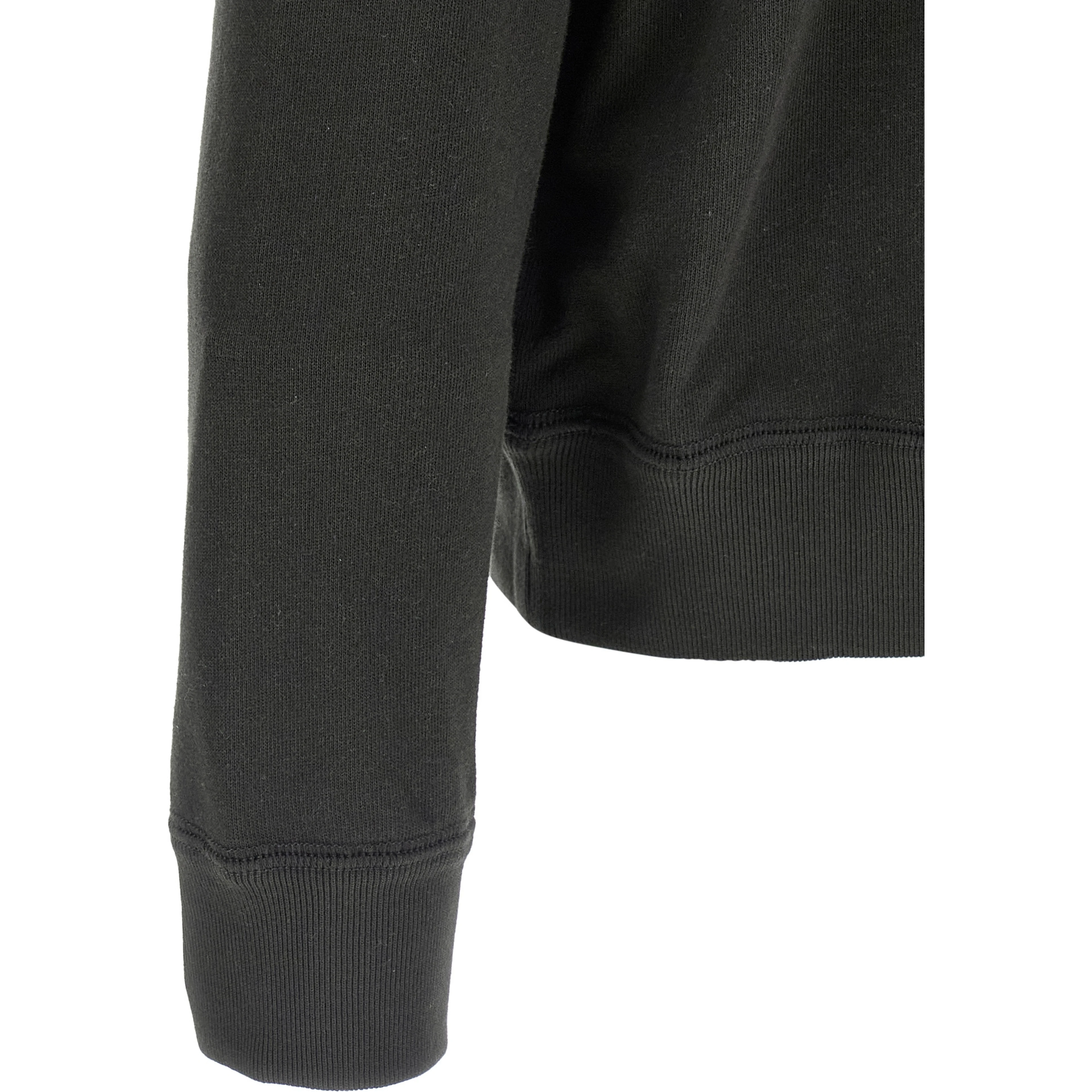 Black Cotton Sweatshirt