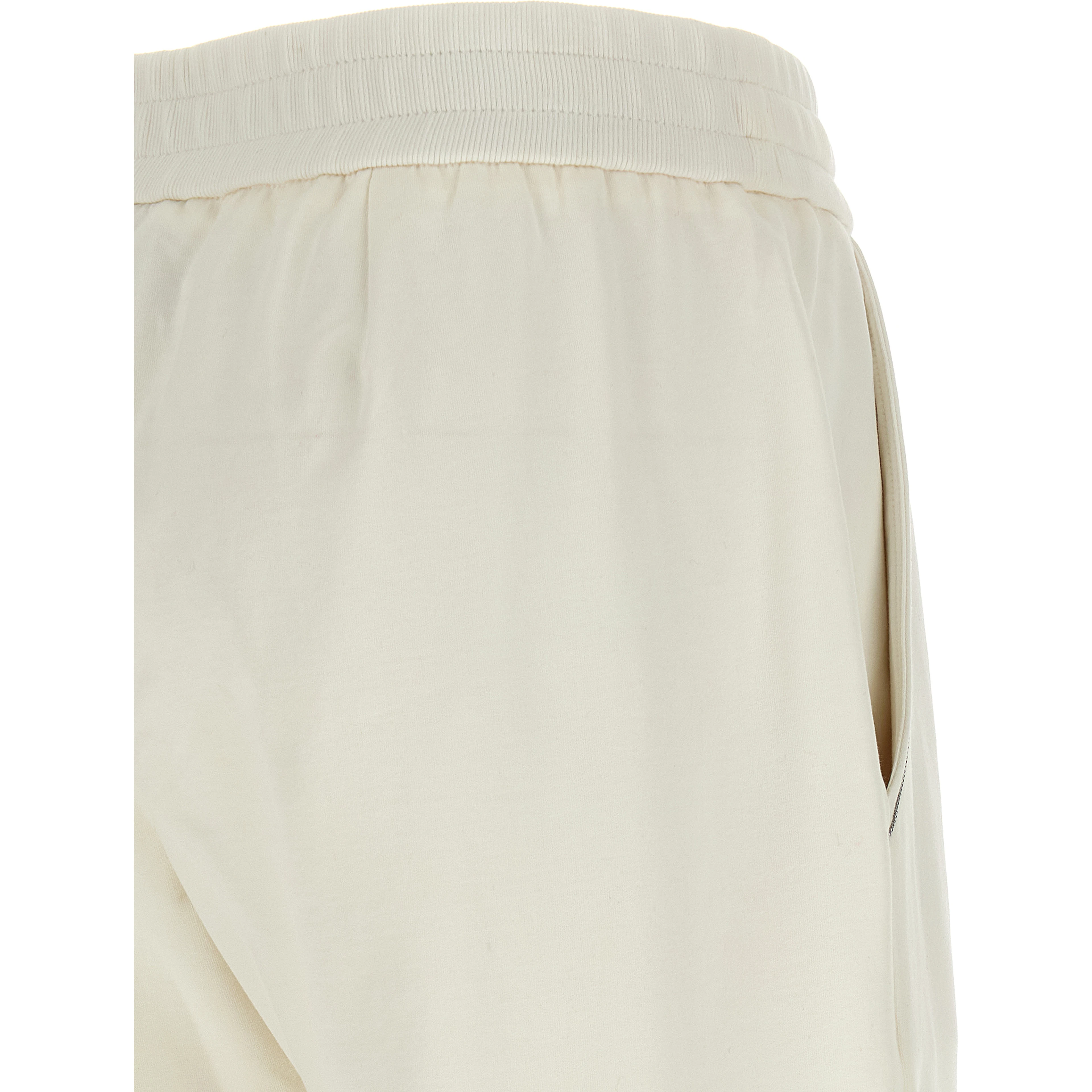 White Cotton Joggers (Workout Pants)