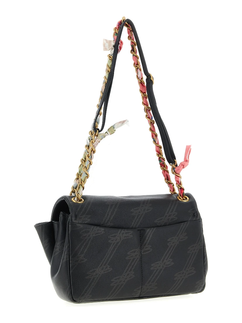 Black Leather Shoulder Bag