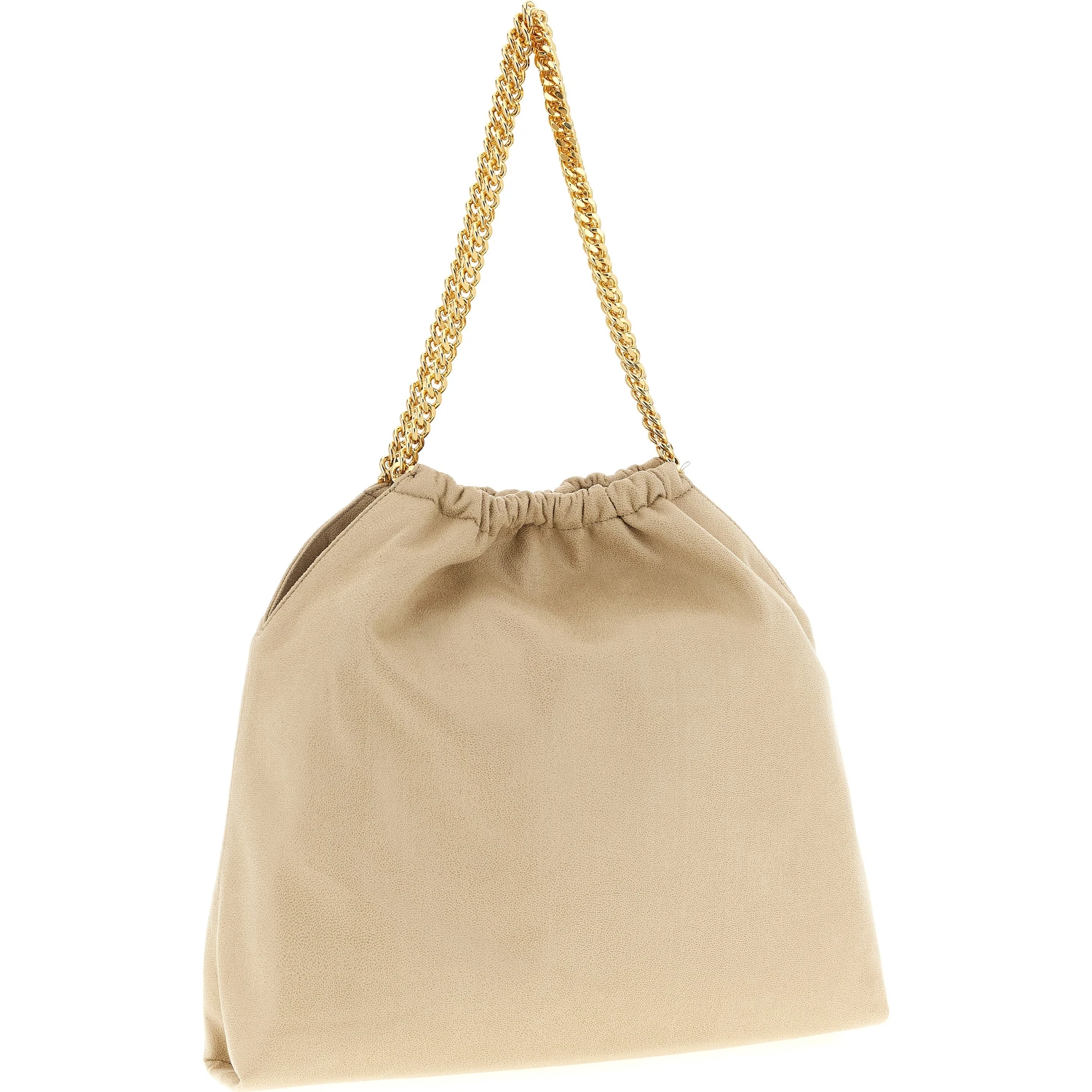 Beige Polyester Shoulder Bag