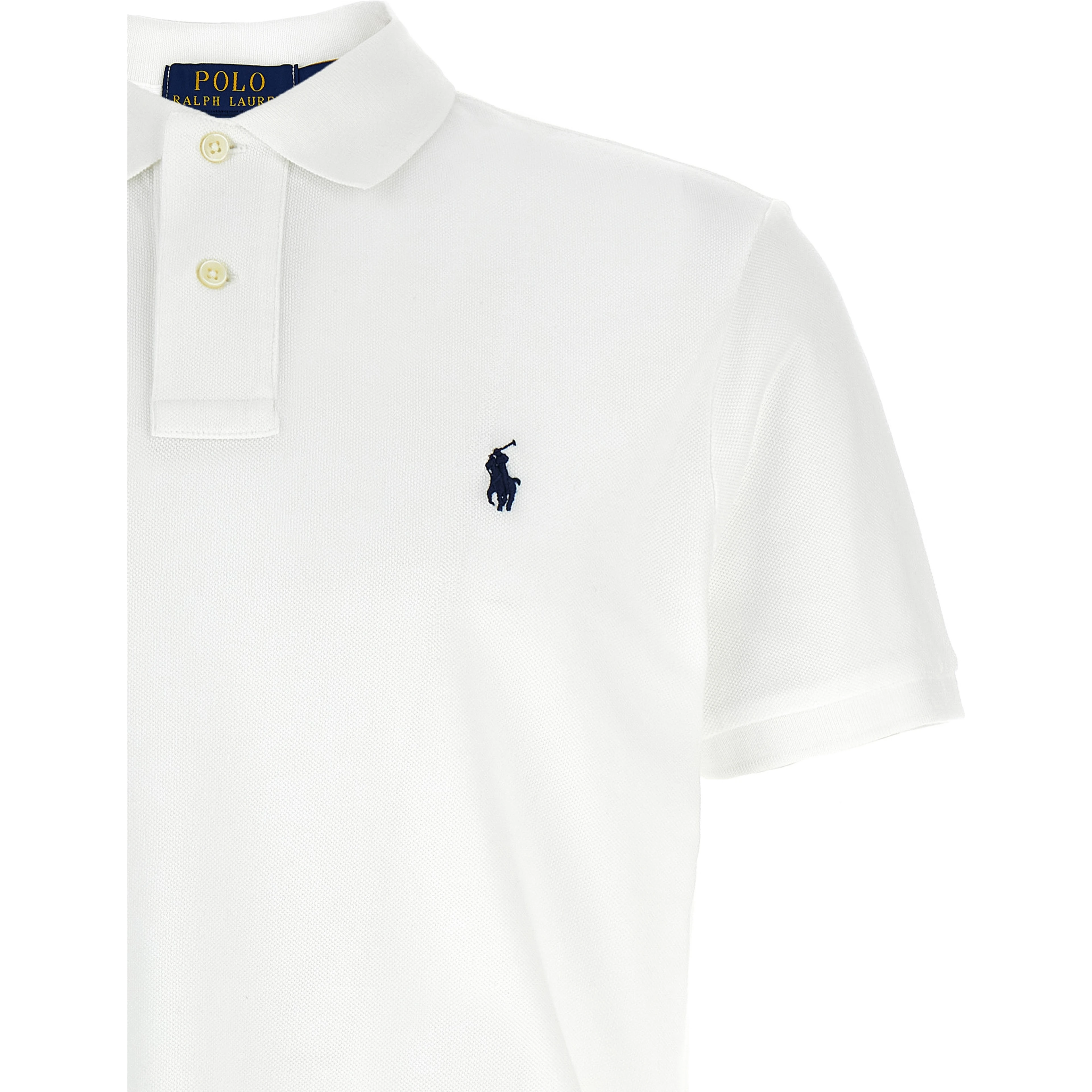 White Cotton Polo Shirt