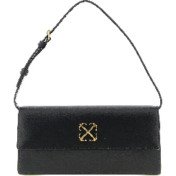 Black Polyester Shoulder Bag