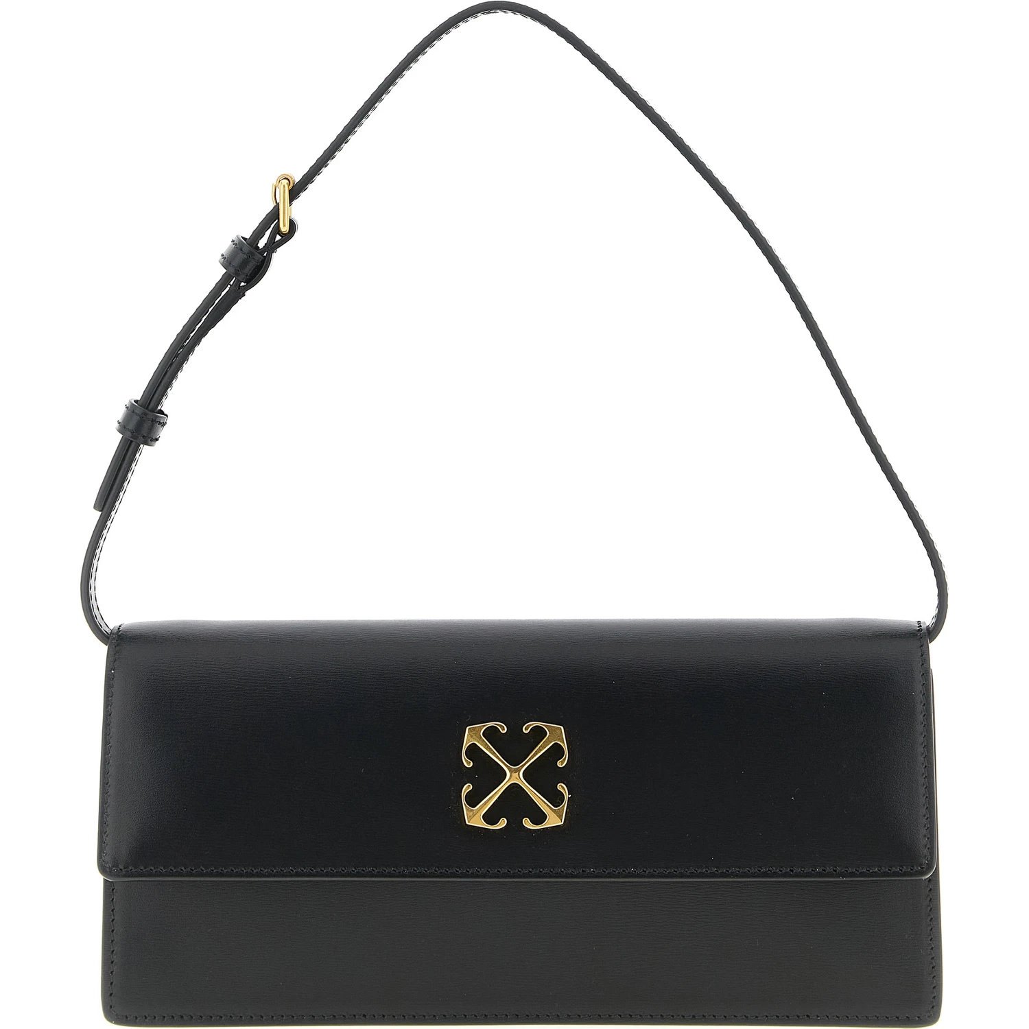 Black Polyester Shoulder Bag