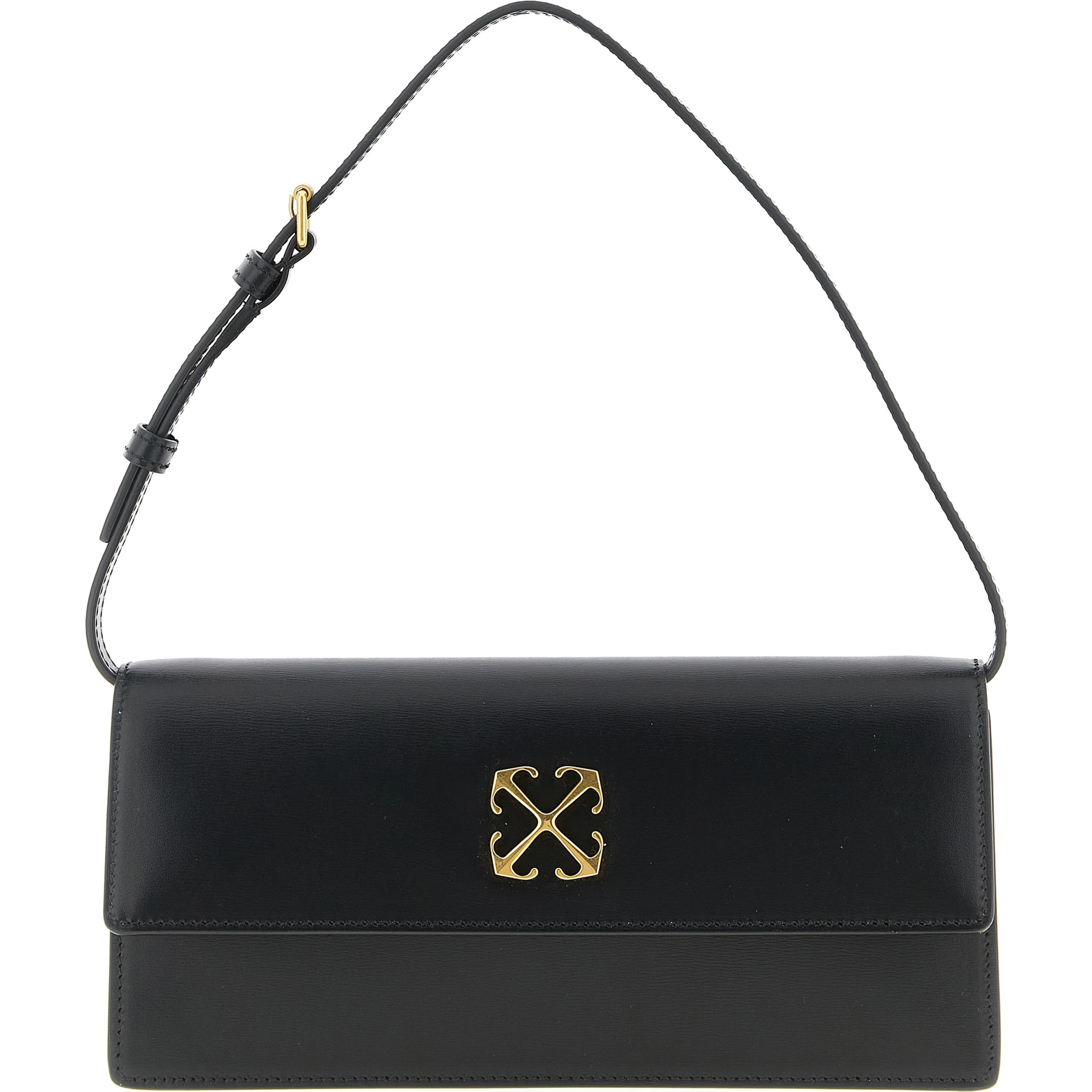 Black Polyester Shoulder Bag