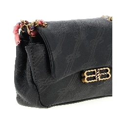 Black Leather Shoulder Bag