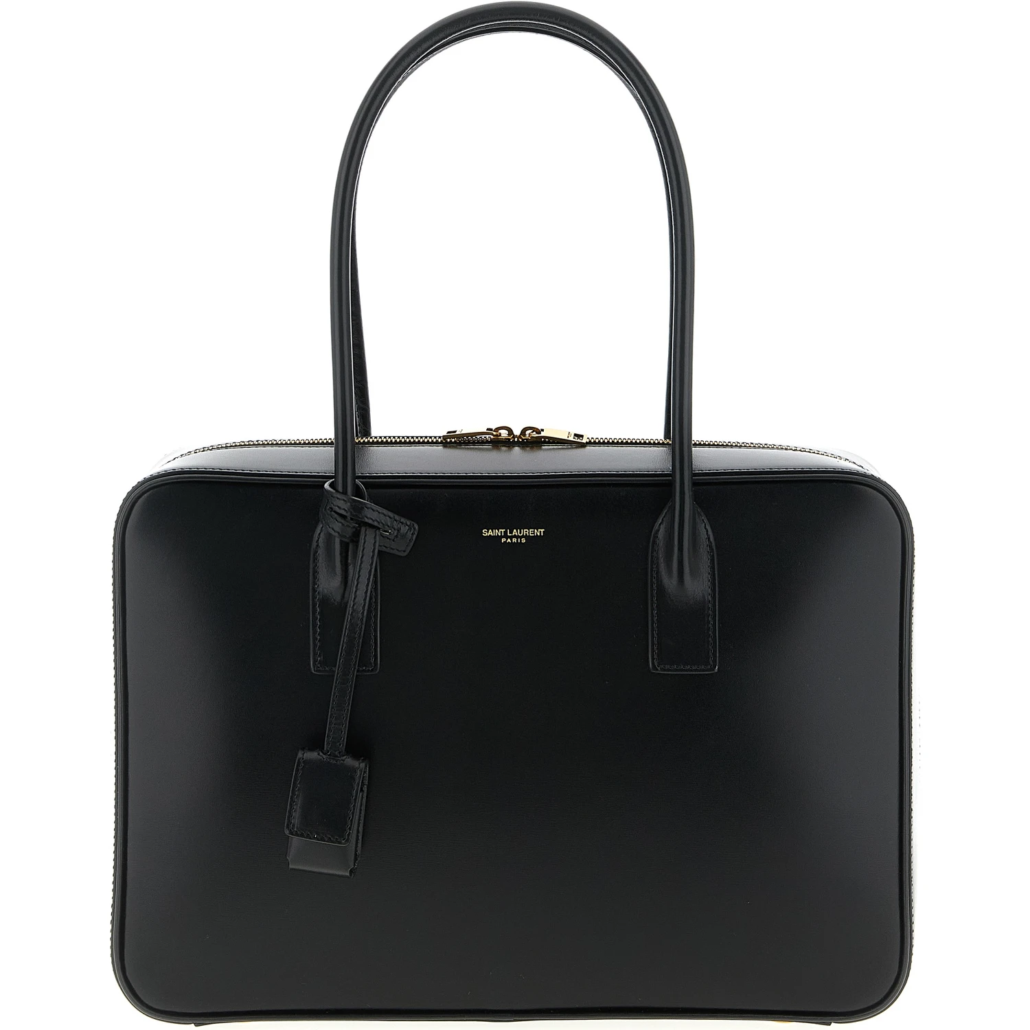 Black Calfskin Shoulder Bag