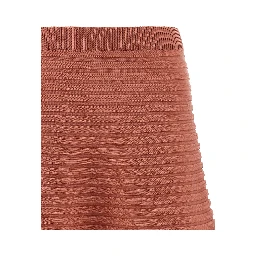 Multicolor Polyester Midi Skirt