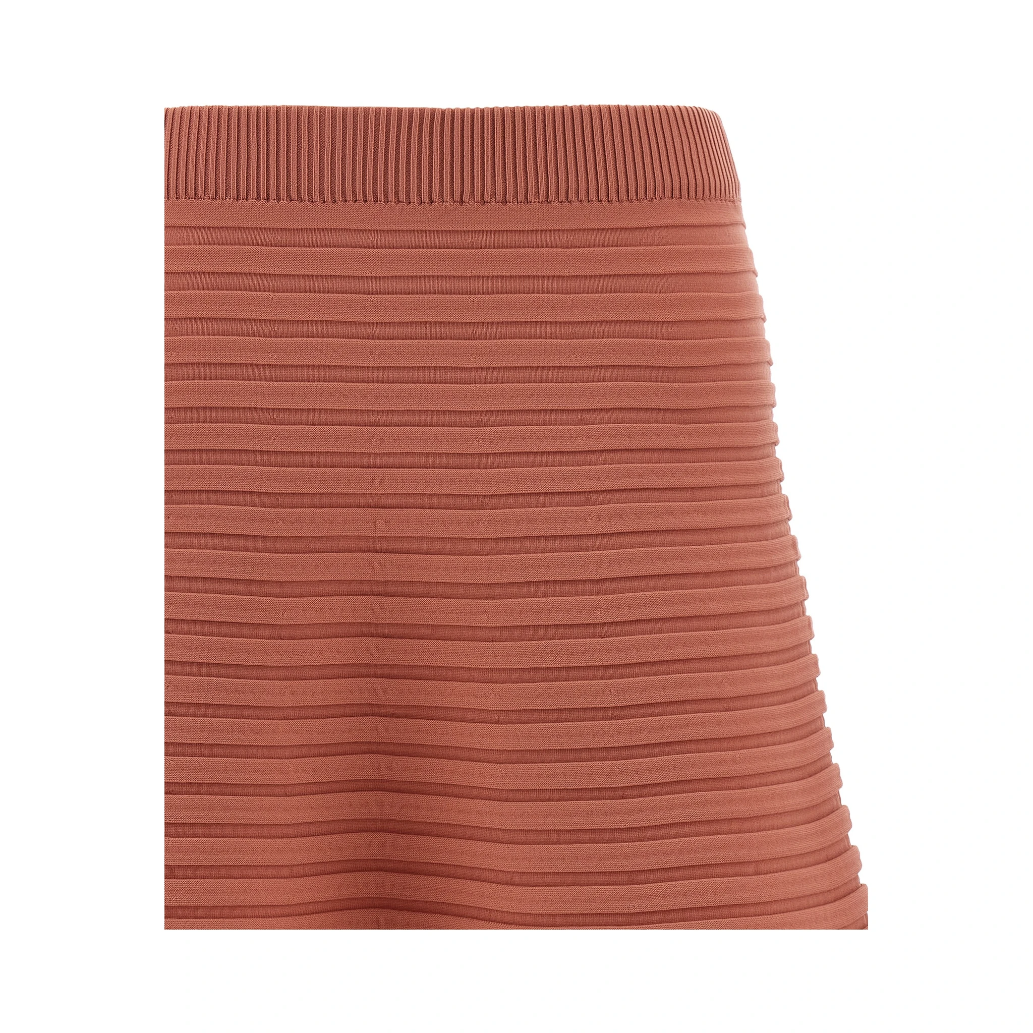 Multicolor Polyester Midi Skirt