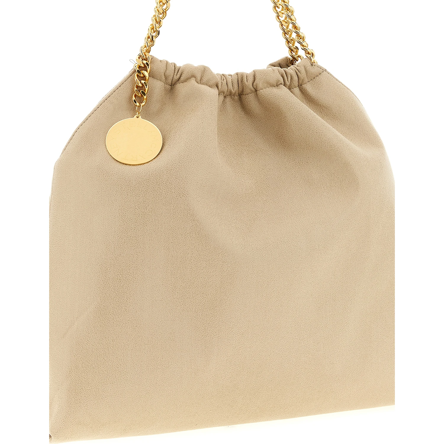 Beige Polyester Shoulder Bag