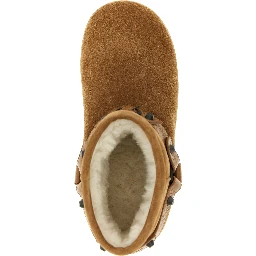 Beige Calfskin Ankle Boots