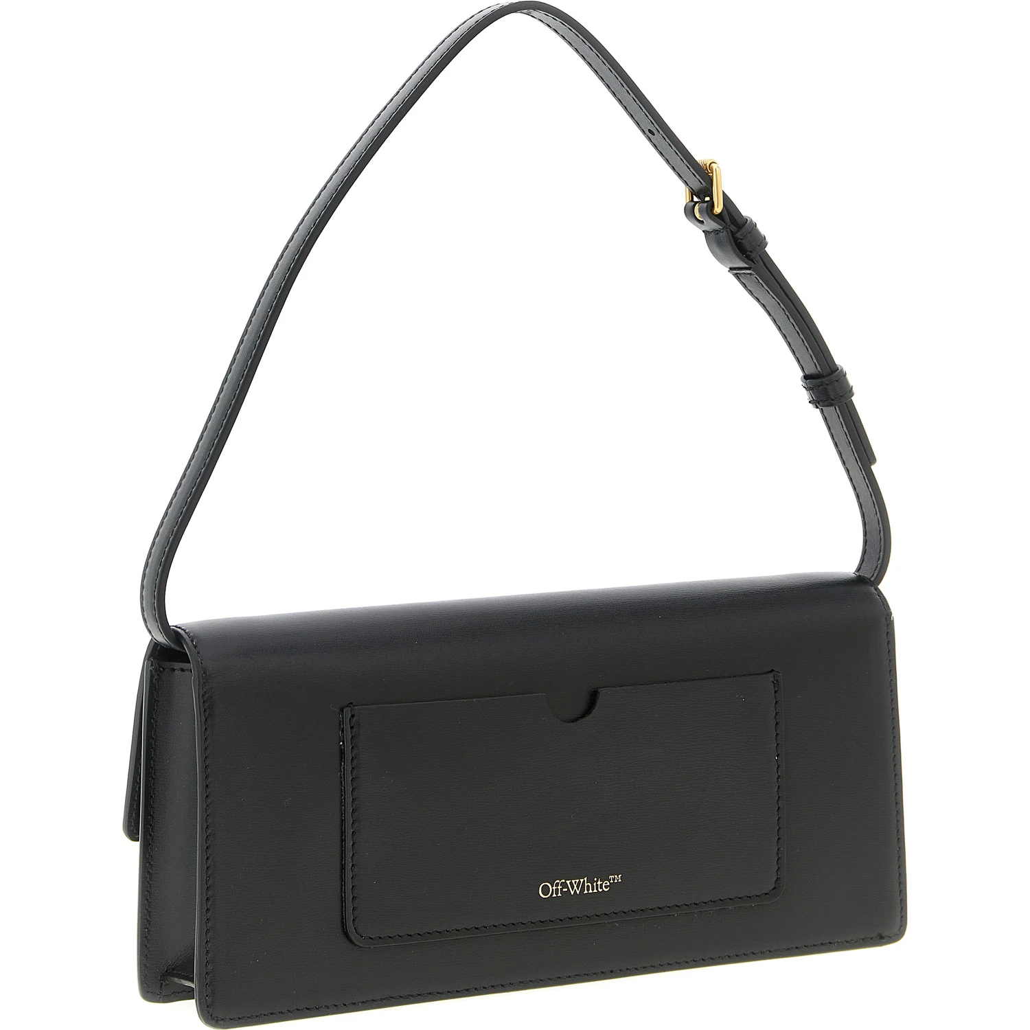 Black Polyester Shoulder Bag