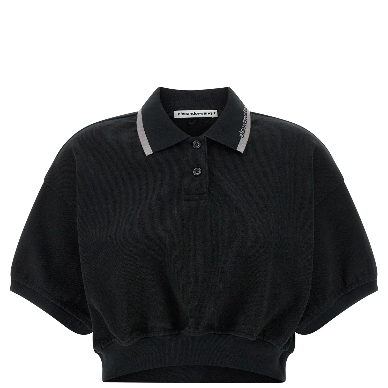 Black Cotton Polo Shirt