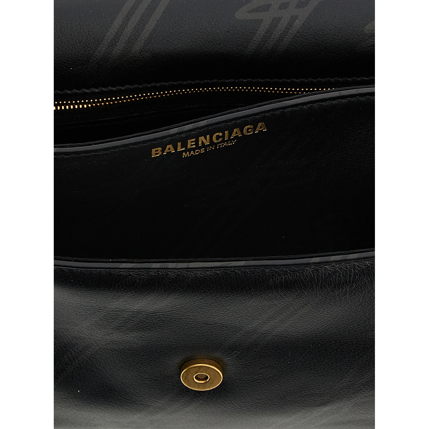 Black Leather Shoulder Bag