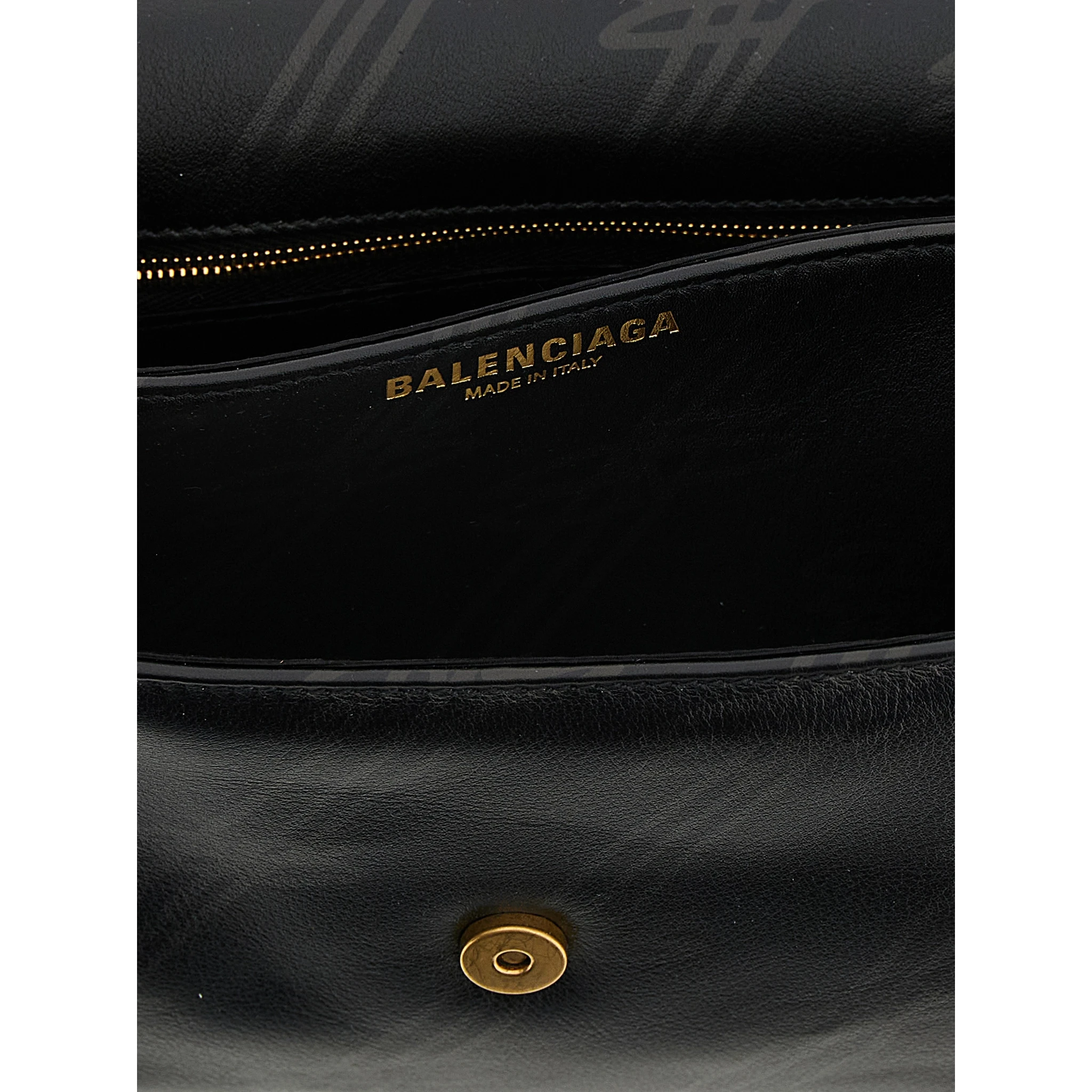 Black Leather Shoulder Bag