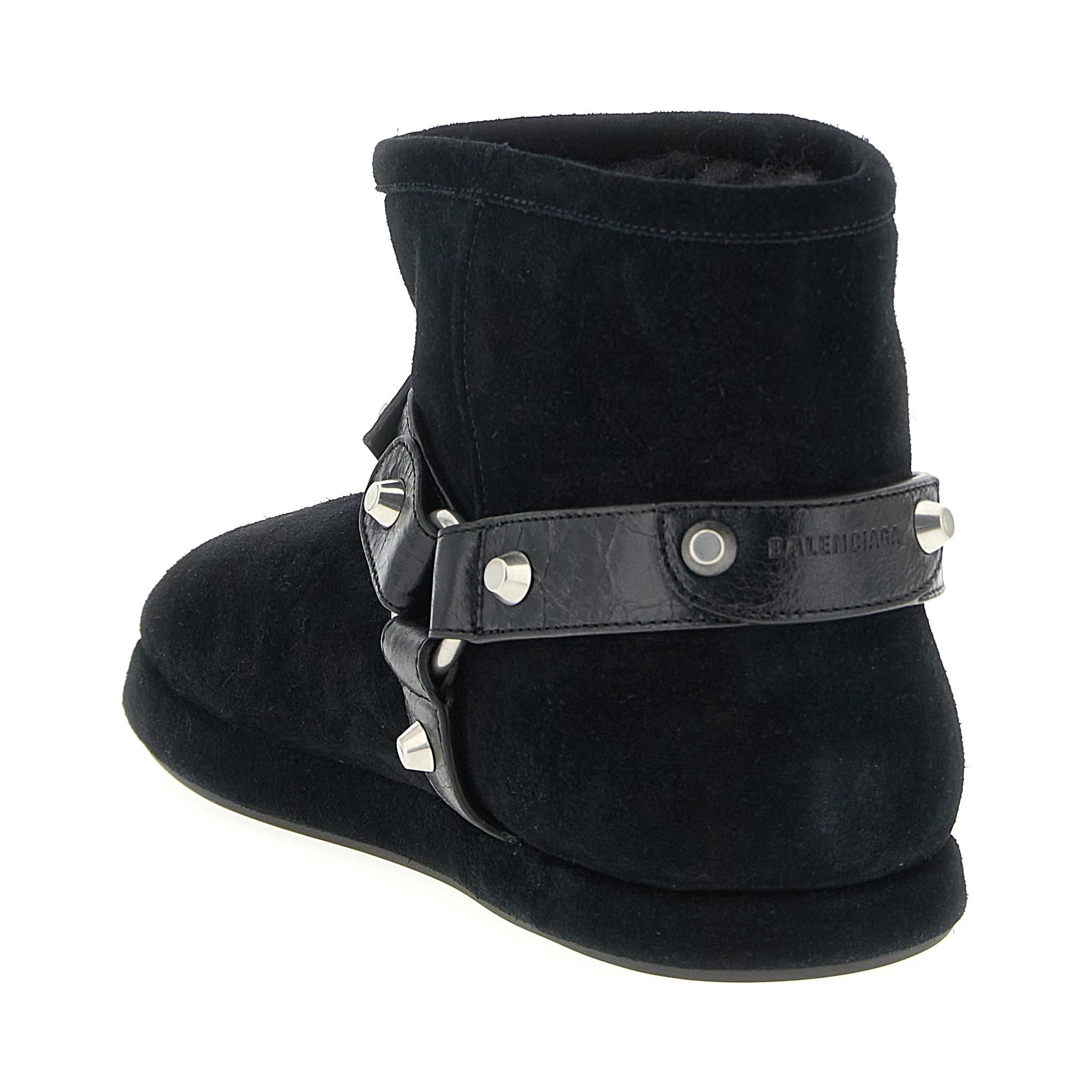Black Calfskin Ankle Boots
