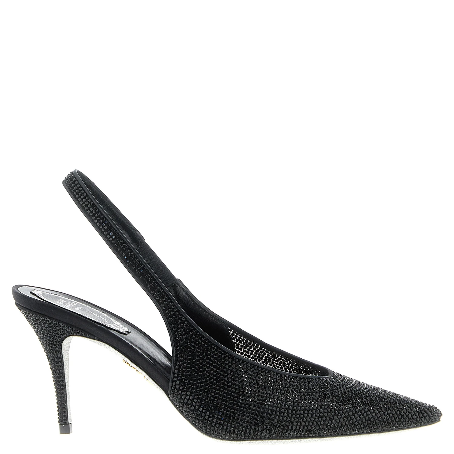 Black Glass High Heel Pumps