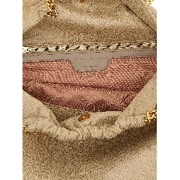 Beige Polyester Shoulder Bag